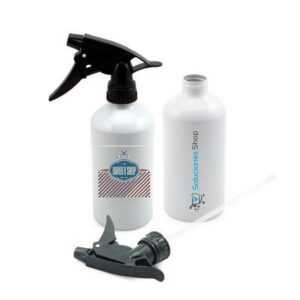 Botella blanca spray aluminio de 400ml Personalizado